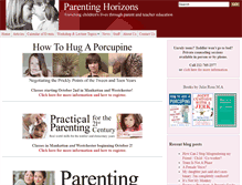 Tablet Screenshot of parentinghorizons.com